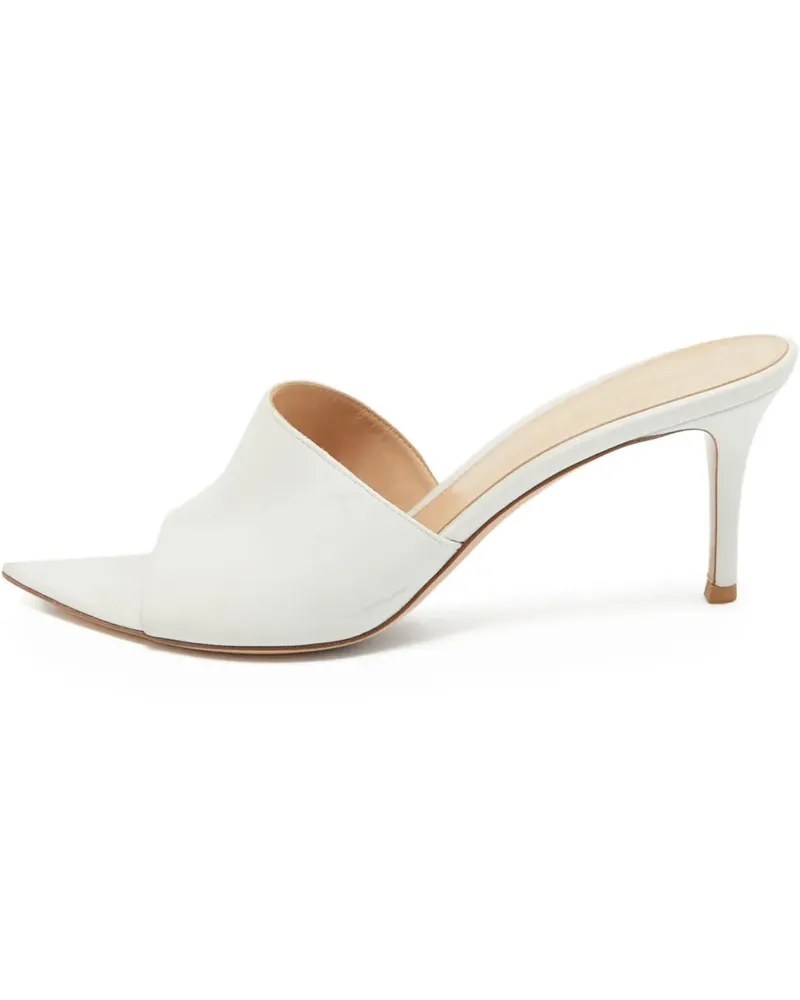 Gianvito Rossi Pre-owned Alise Mules mit spitzer Kappe 115mm - Weiß Weiß