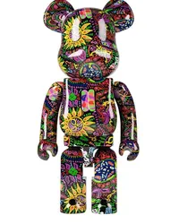 Medicom Toy Psychedelic Paisley BE@RBRICK 1000% Figur Schwarz