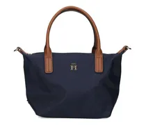 Webbing Tote Bag mit Logo-Schild - Blau