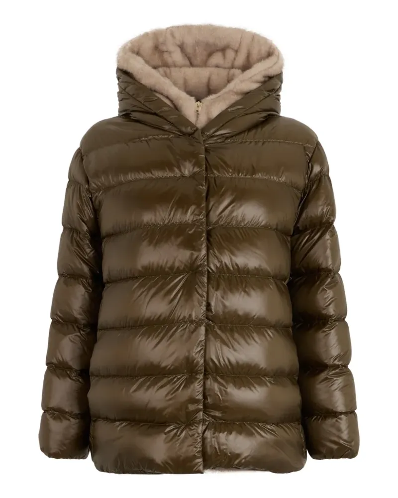 Herno quilted hooded jacket - Braun Braun