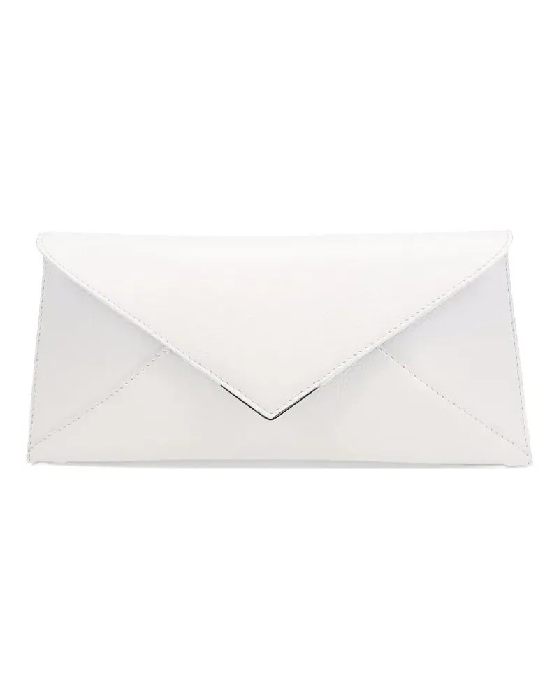 Tyler Ellis Lineage pebbled-leather clutch bag - Weiß Weiß