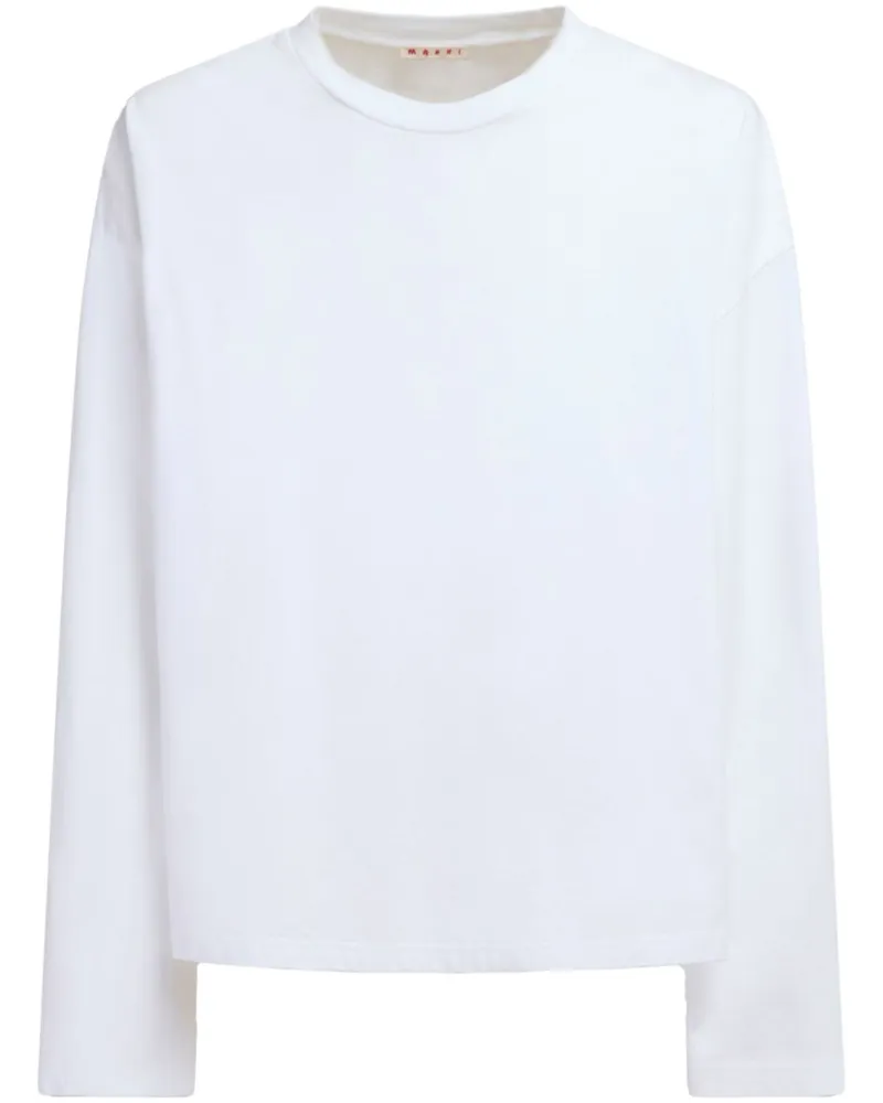 Marni Klassisches Langarmshirt - Weiß Weiß