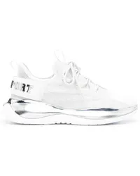 Philipp Plein Sneakers mit Metallic-Logo Weiß