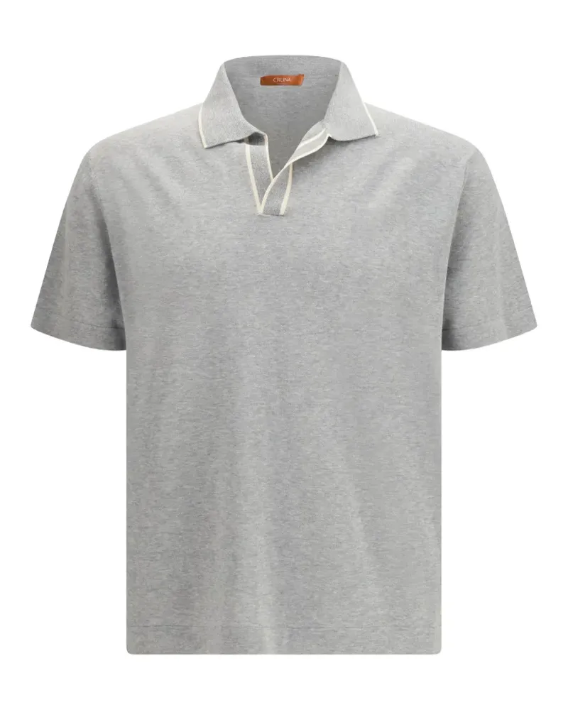 CRUNA Poloshirt mit klassischem Schnitt - Grau Grau