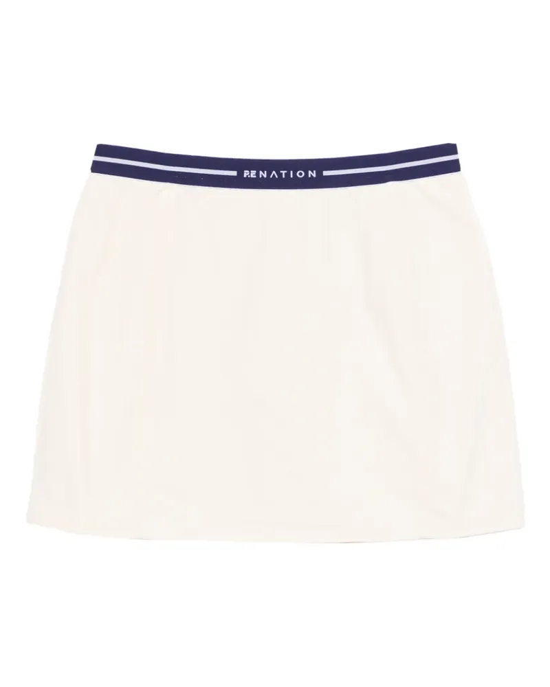 P.E. NATION Gestreifter Minirock - Nude Nude