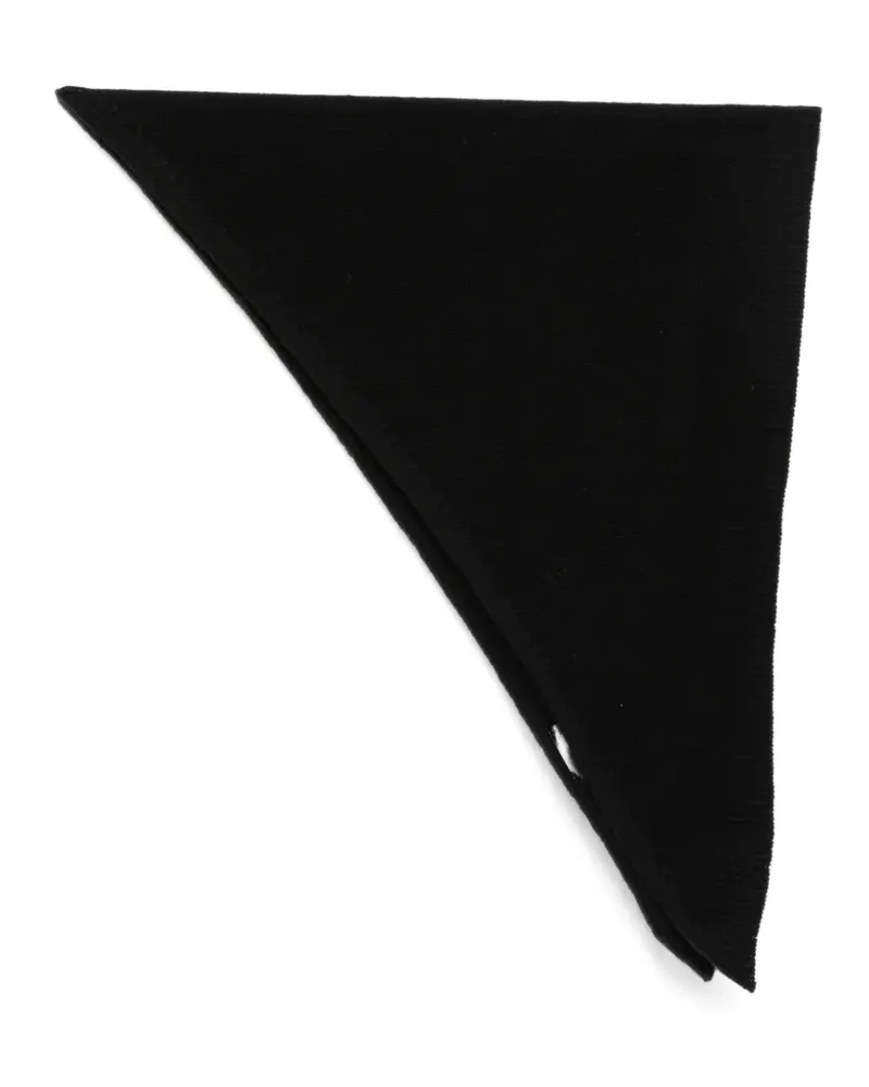 Róhe Gestrickter Schal - Schwarz Schwarz