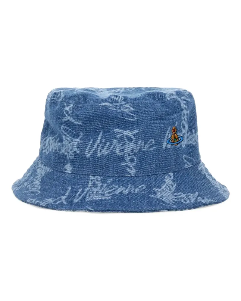 Vivienne Westwood Fischerhut mit Orb-Stickerei - Blau Blau