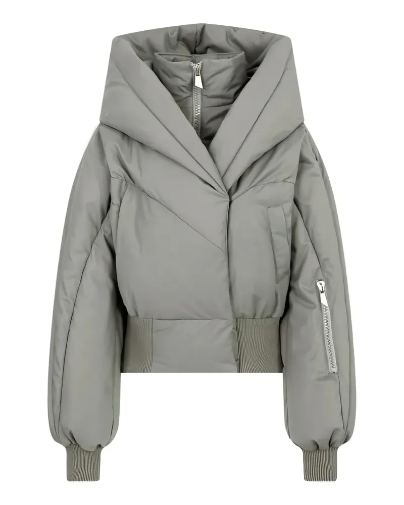 ATTICO Steppjacke in Taupe - Grau Grau