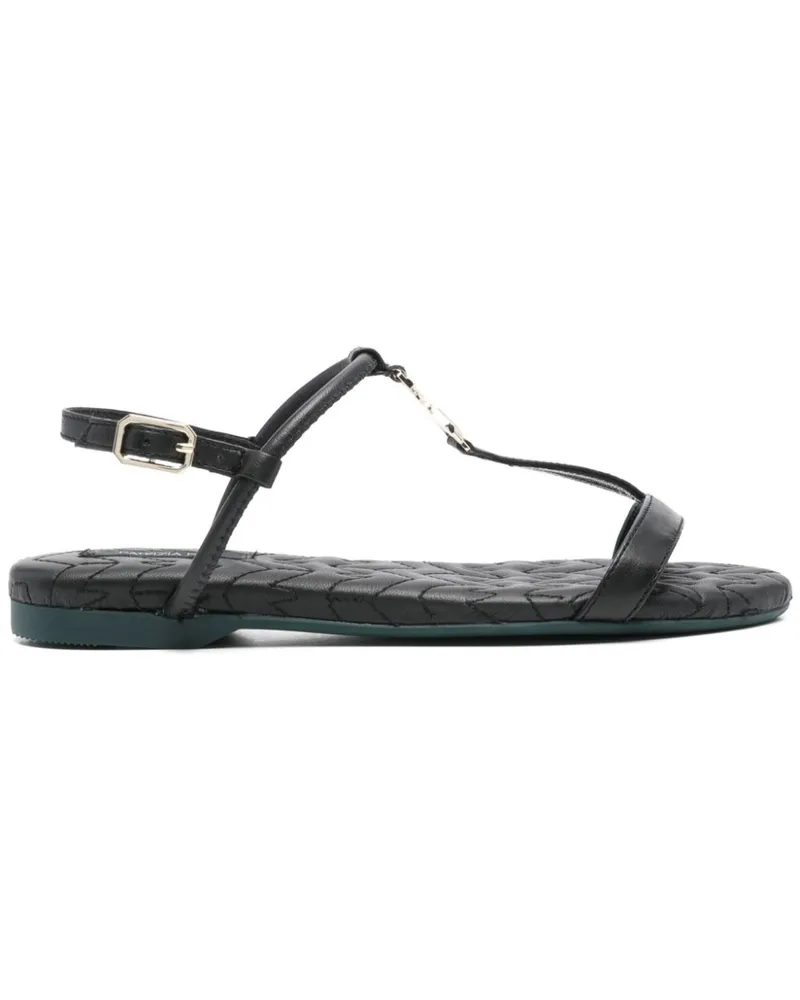 Patrizia Pepe Sandalen aus Leder - Schwarz Schwarz