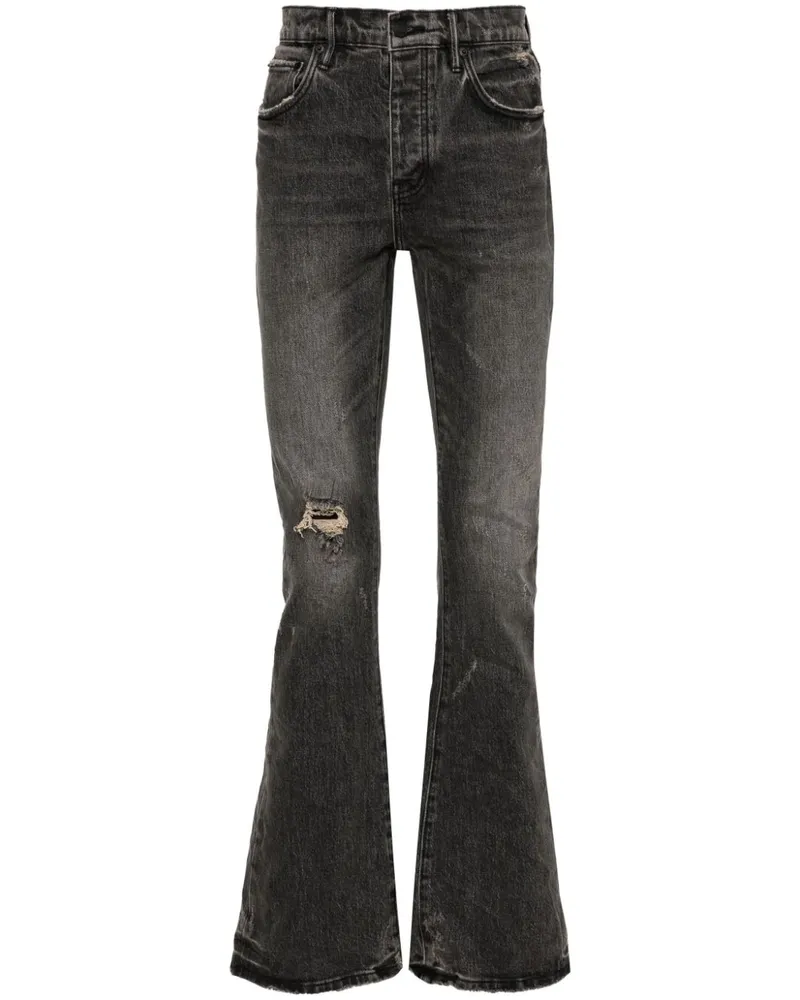 PURPLE BRAND P004 Bootcut-Jeans Schwarz