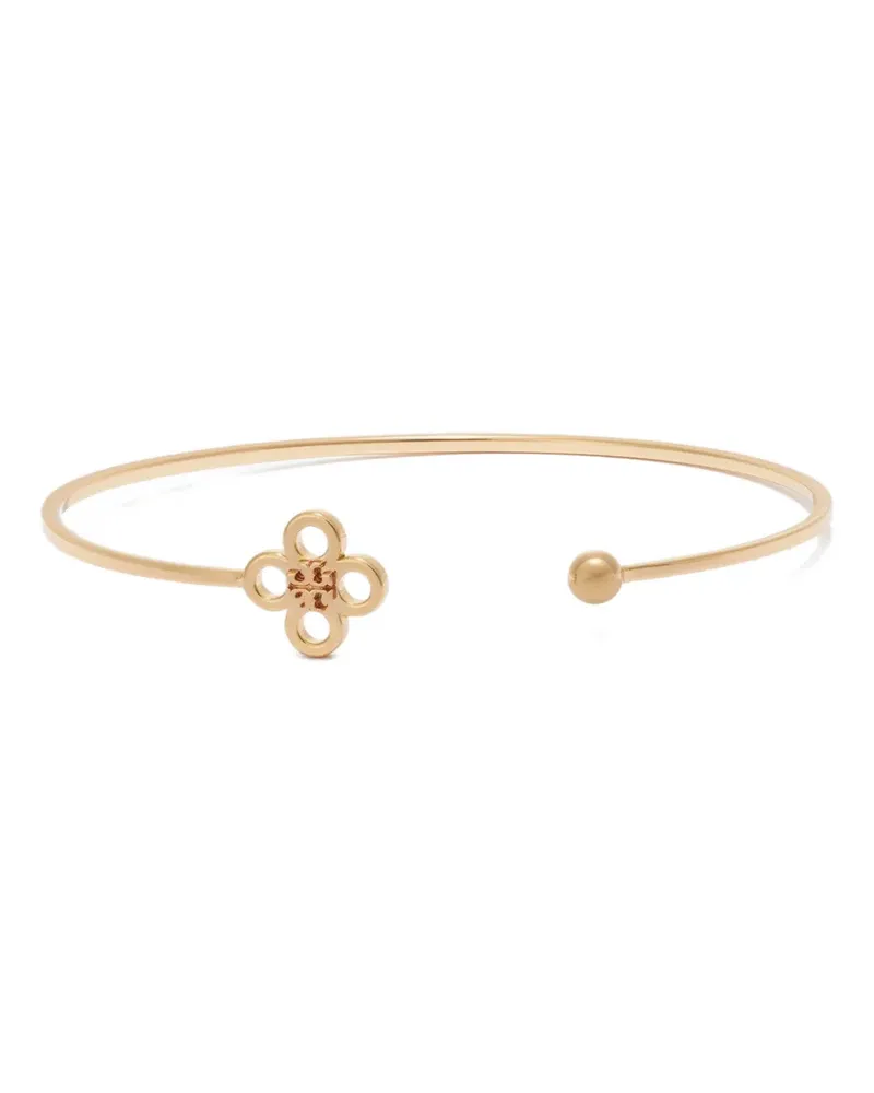 Tory Burch Forget Me Not open cuff bracelet - Gold Gold