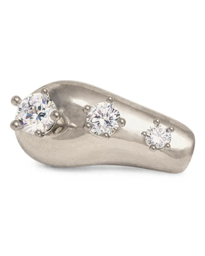 PANCONESI Diamanti Triple ear cuff - Silber Silber