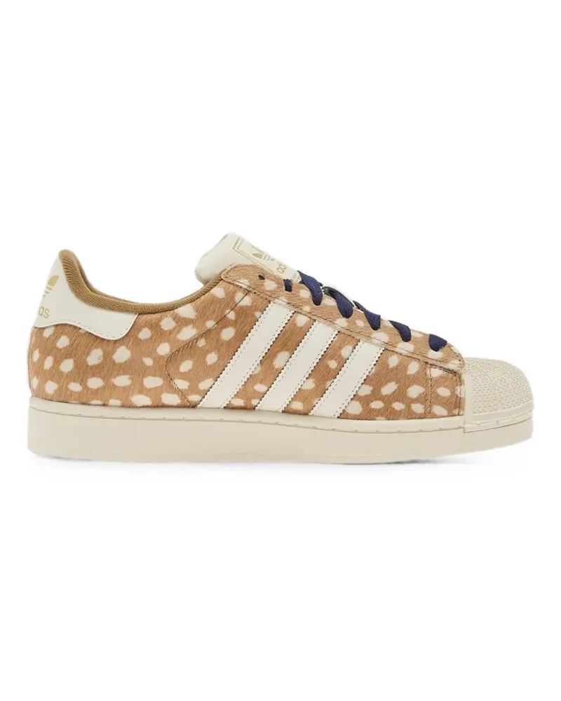 adidas Superstar II animal-print sneakers - Nude Nude