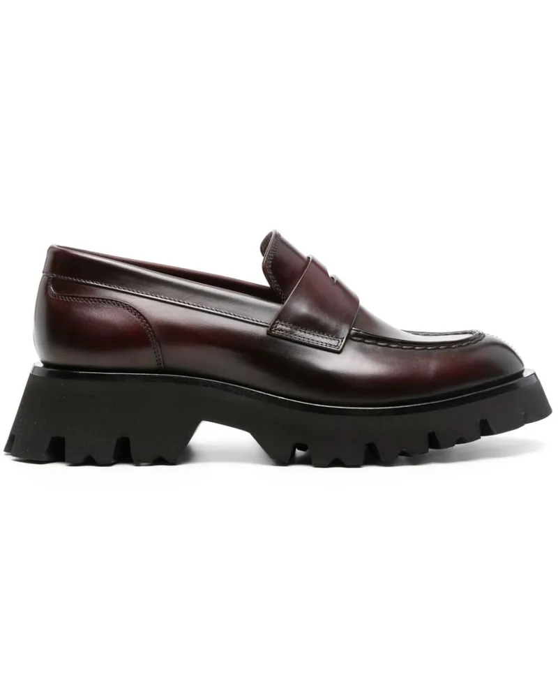 Santoni Alfie Penny-Loafer - Rot Rot