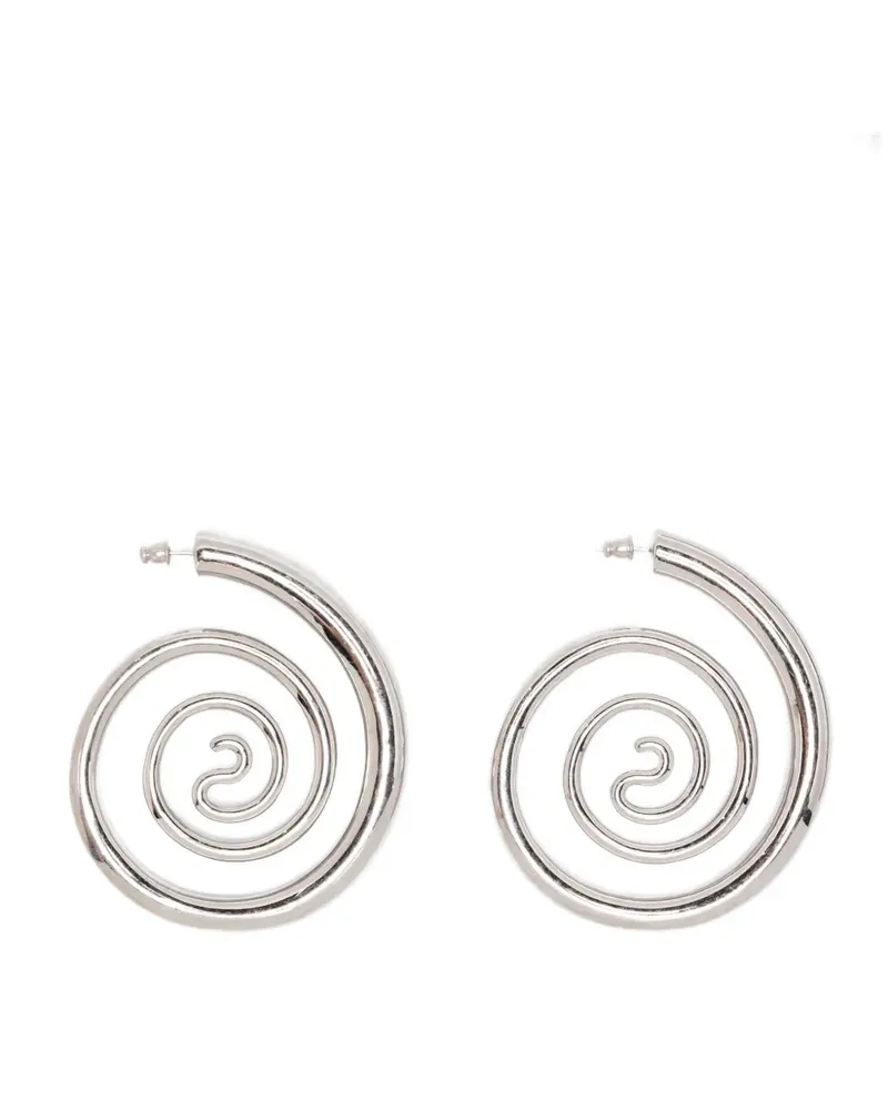 PANCONESI Spiral Serpant Ohrringe - Silber Silber
