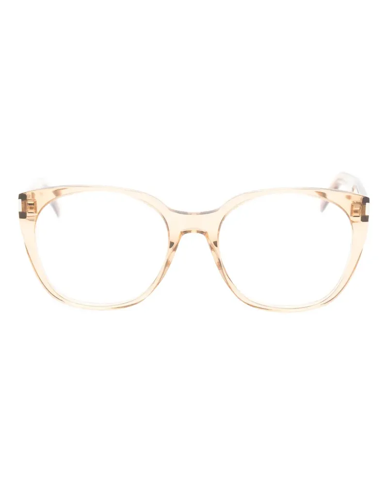 Saint Laurent Brille mit Cat-Eye-Gestell - Nude Nude