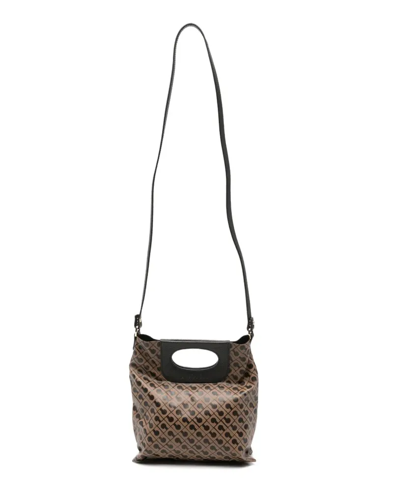 Gherardini Tote Bag mit Monogramm-Print - Nude Nude
