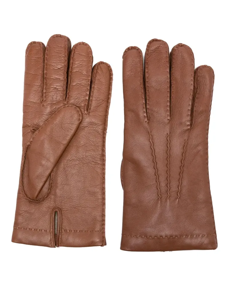 Eleventy Handschuhe aus Leder - Braun Braun