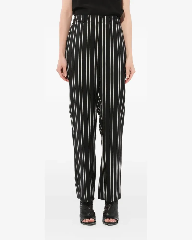 Givenchy Gestreifte Hose - Schwarz Schwarz