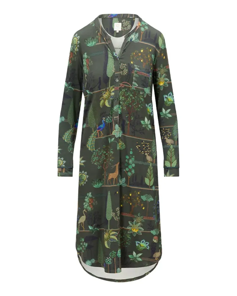 PiP Studio Nachthemd mit Blumenprint - Grün Grün