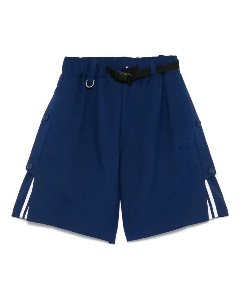 Y-3 Uniform 3-Stripes Shorts - Blau Blau