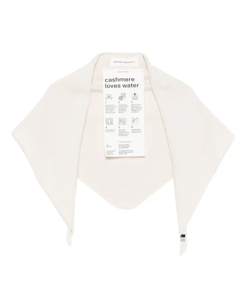 extreme cashmere Schal mit Triangel-Form - Nude Nude