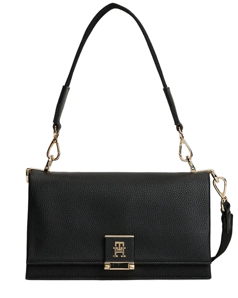 Tommy Hilfiger Umhängetasche mit Logo-Schild - Schwarz Schwarz