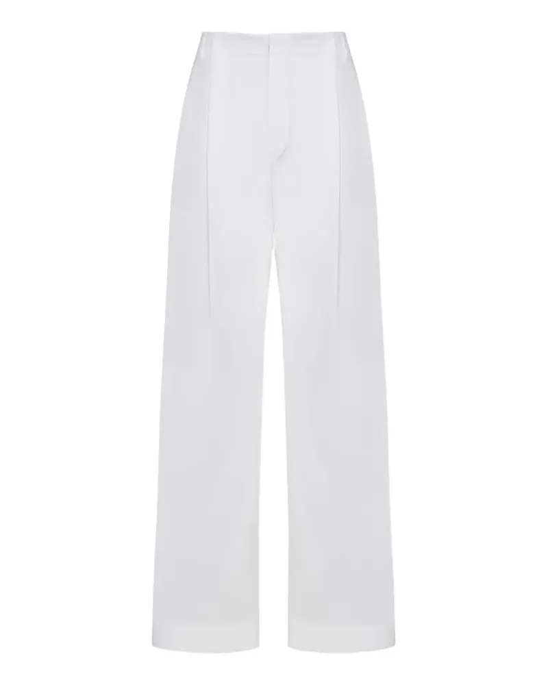 Brunello Cucinelli pleated wide-leg trousers - Weiß Weiß