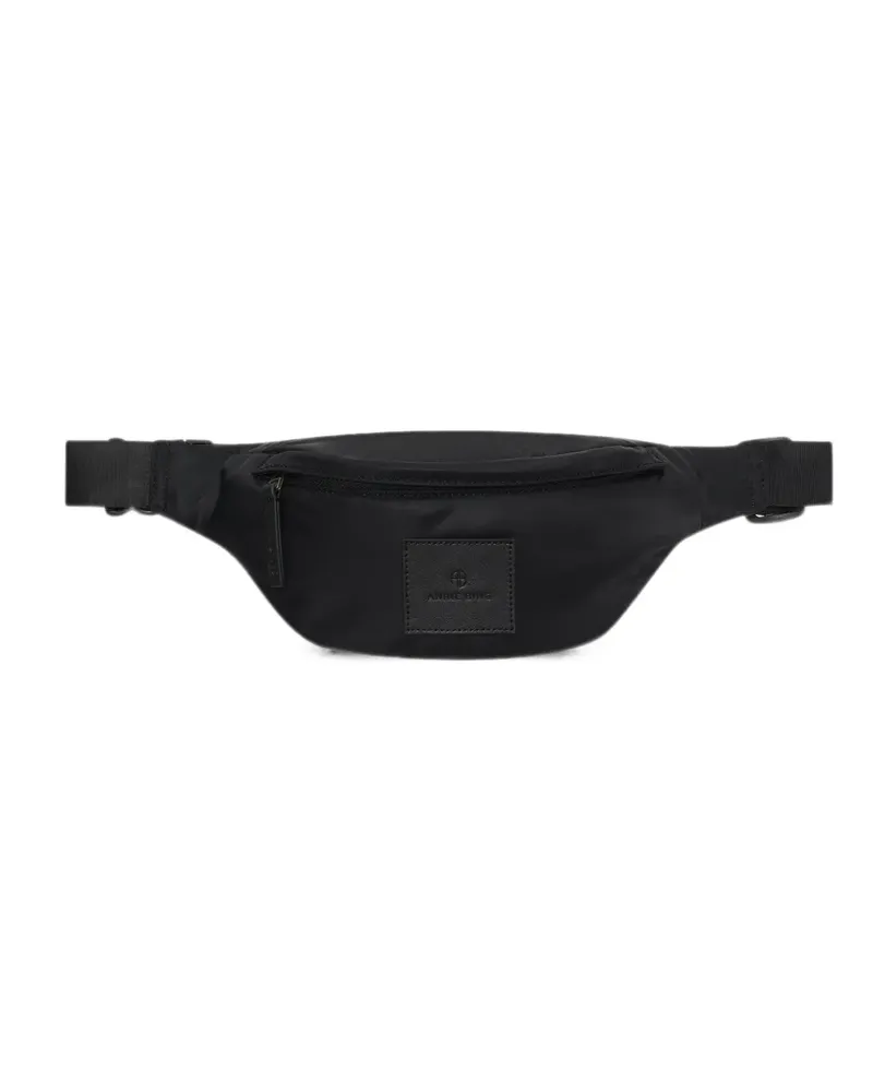 Anine Bing Leon small waist bag nylon - black - Schwarz Schwarz