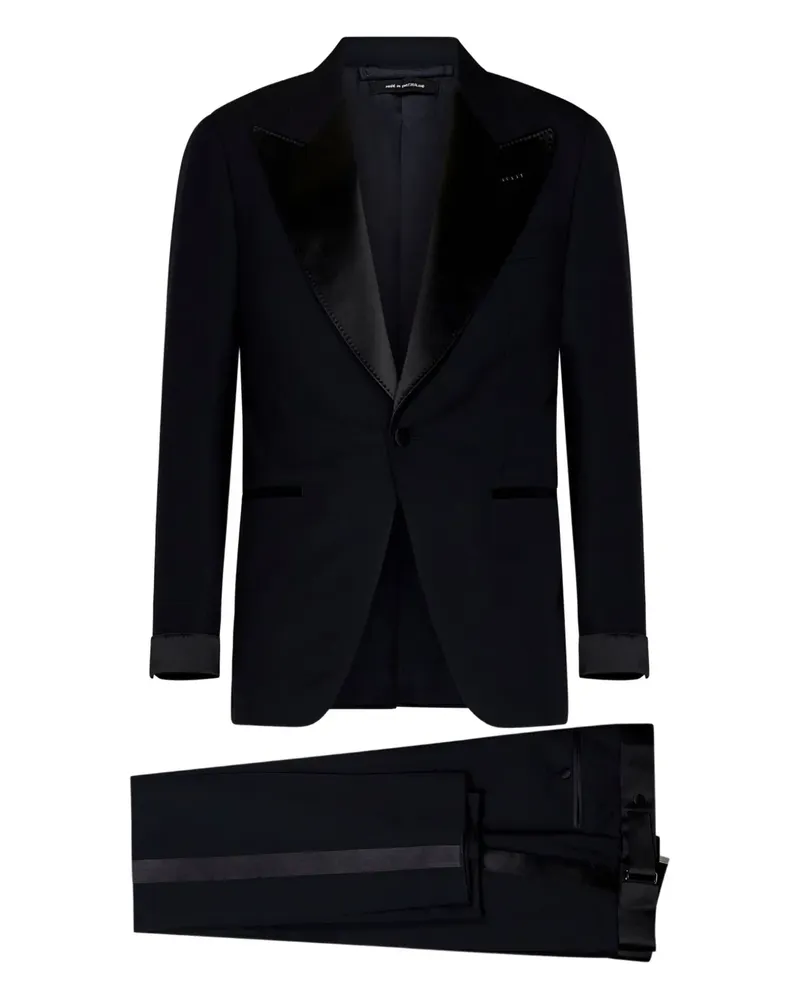 Tom Ford Einreihiger Anzug - Blau Blau