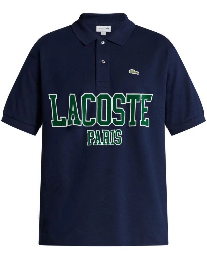 Lacoste Poloshirt mit Logo-Applikation Blau