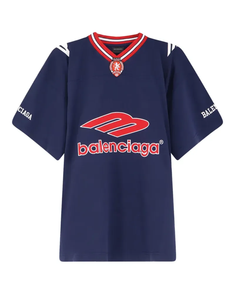 Balenciaga 3B Football T-shirt - Blau Blau