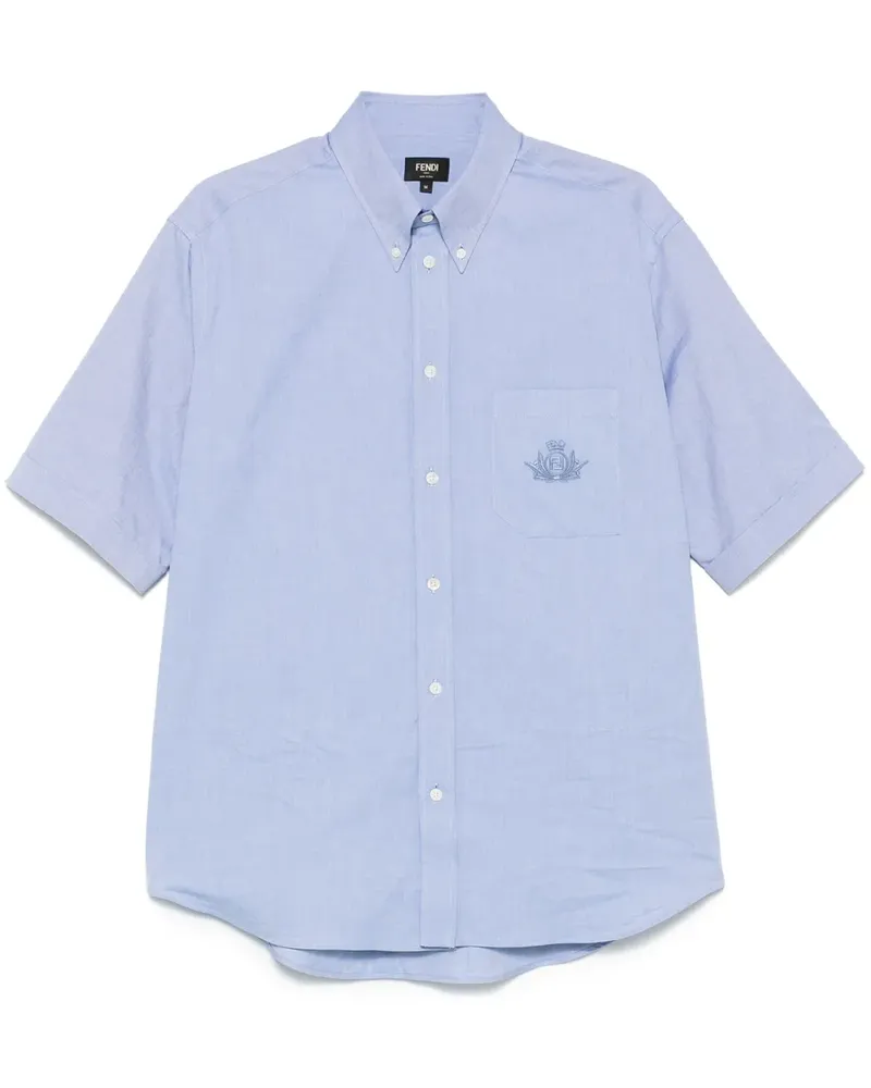 Fendi Oxford-Hemd - Blau Blau