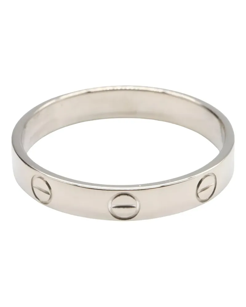 Cartier 2010s mini Love Ring mit Gravur - Silber Silber