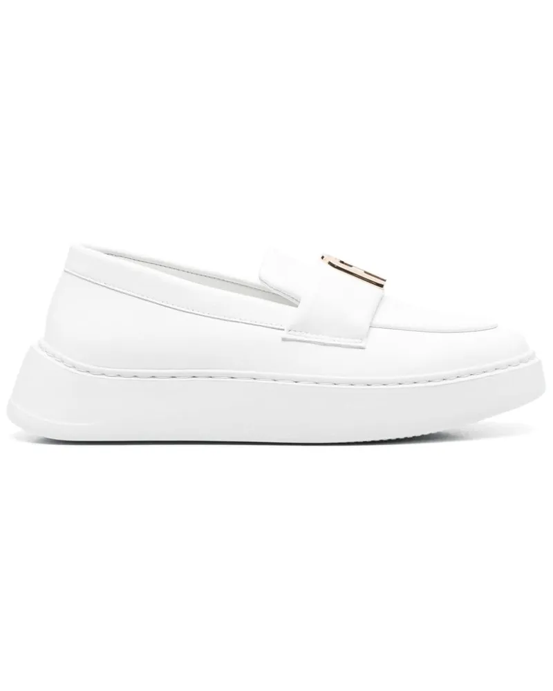 Furla Loafer mit Arch-Motiv Weiß