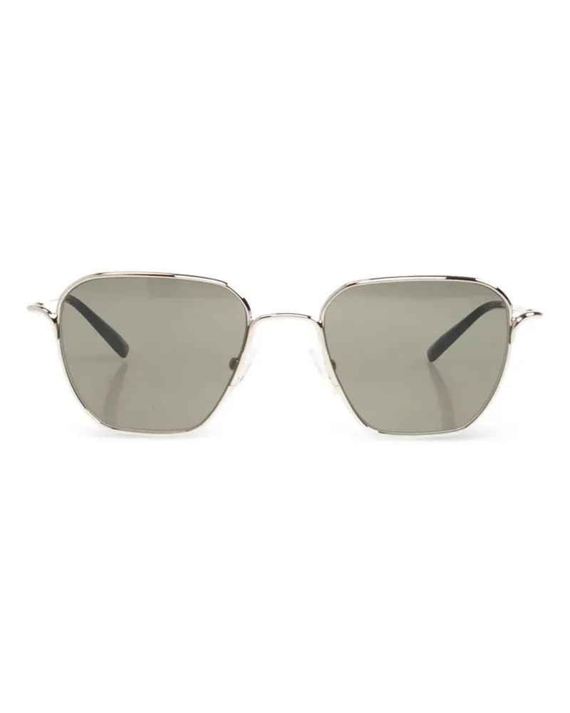 Alexander McQueen geometric-frame sunglasses - Silber Silber