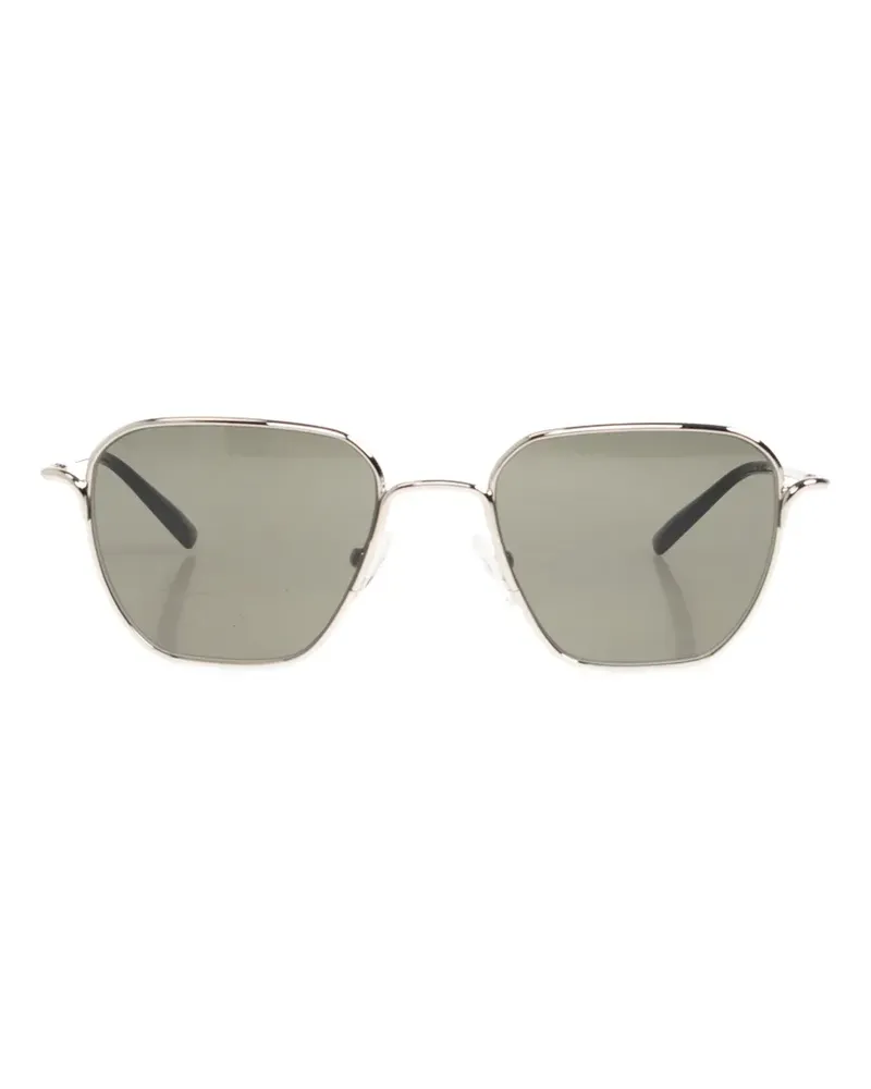 Alexander McQueen geometric-frame sunglasses - Silber Silber