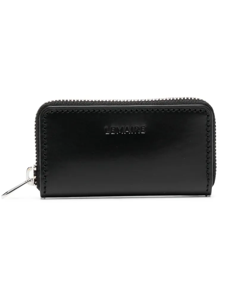 Christophe Lemaire logo-debossed coin purse - Schwarz Schwarz