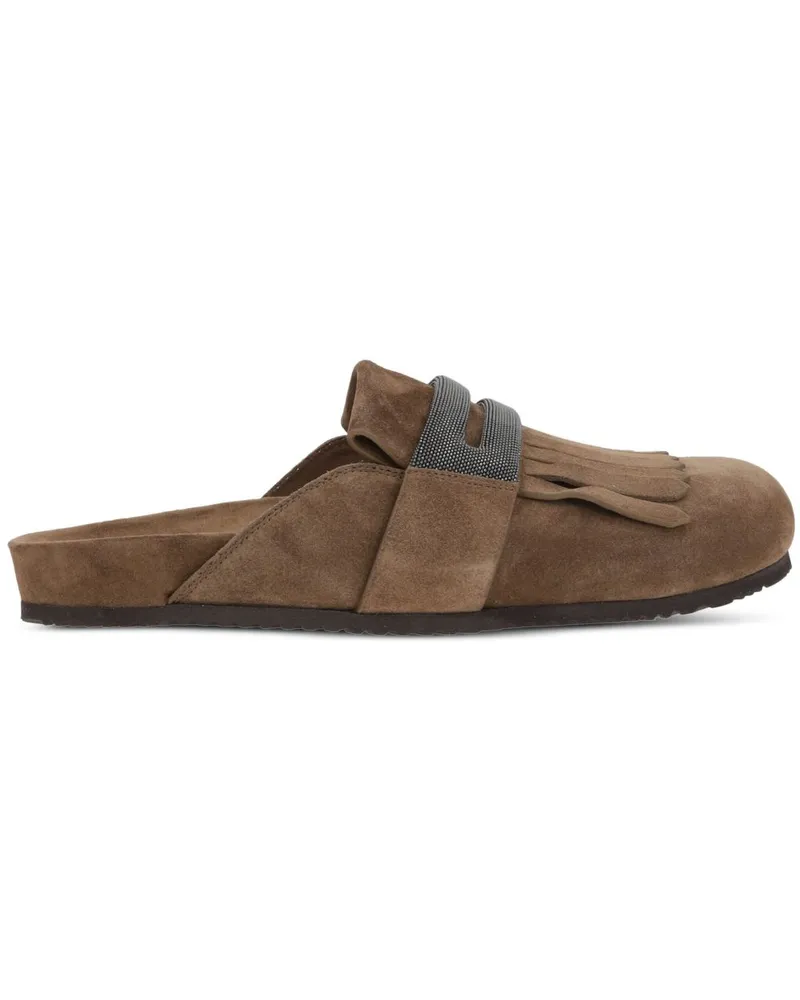 Brunello Cucinelli Loafer mit Monili-Verzierung - Braun Braun