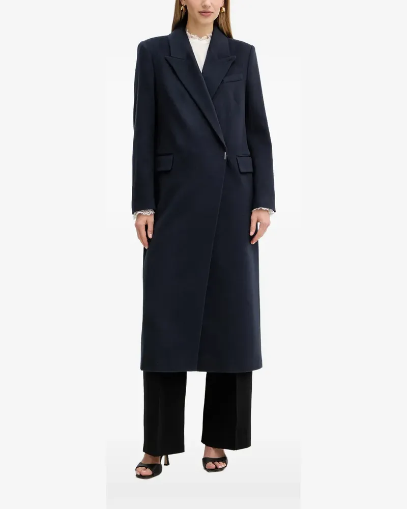 HUGO BOSS double-breasted coat - Blau Blau