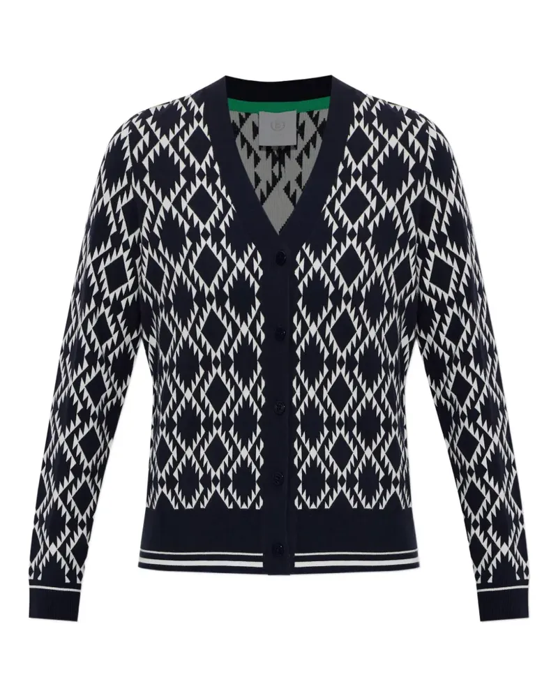 Bogner Amber diamond-pattern cardigan - Blau Blau
