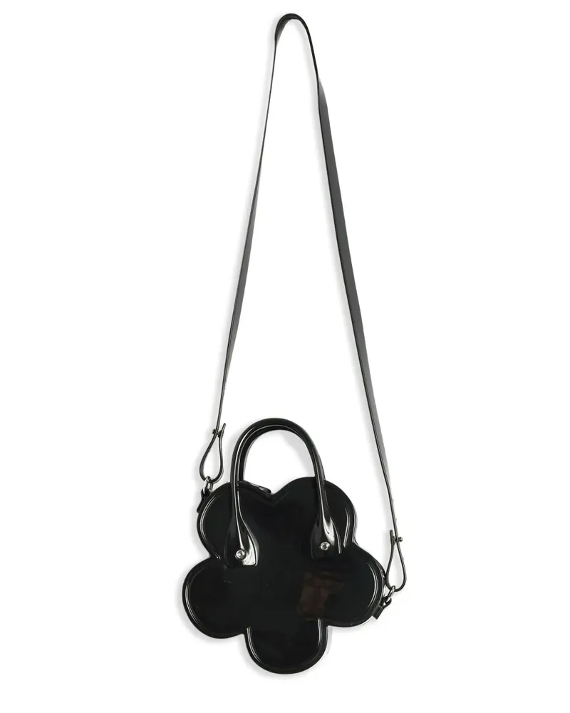 Comme des Garçons flower top handle shoulder bag - Schwarz Schwarz