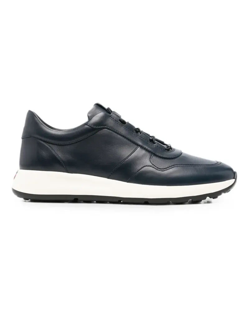 TOD'S elasticated-lace leather sneakers - Blau Blau