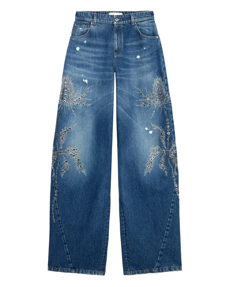 Blumarine Verzierte Jeans - Blau Blau