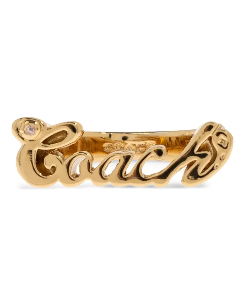 Coach logo ring - Gold Gold