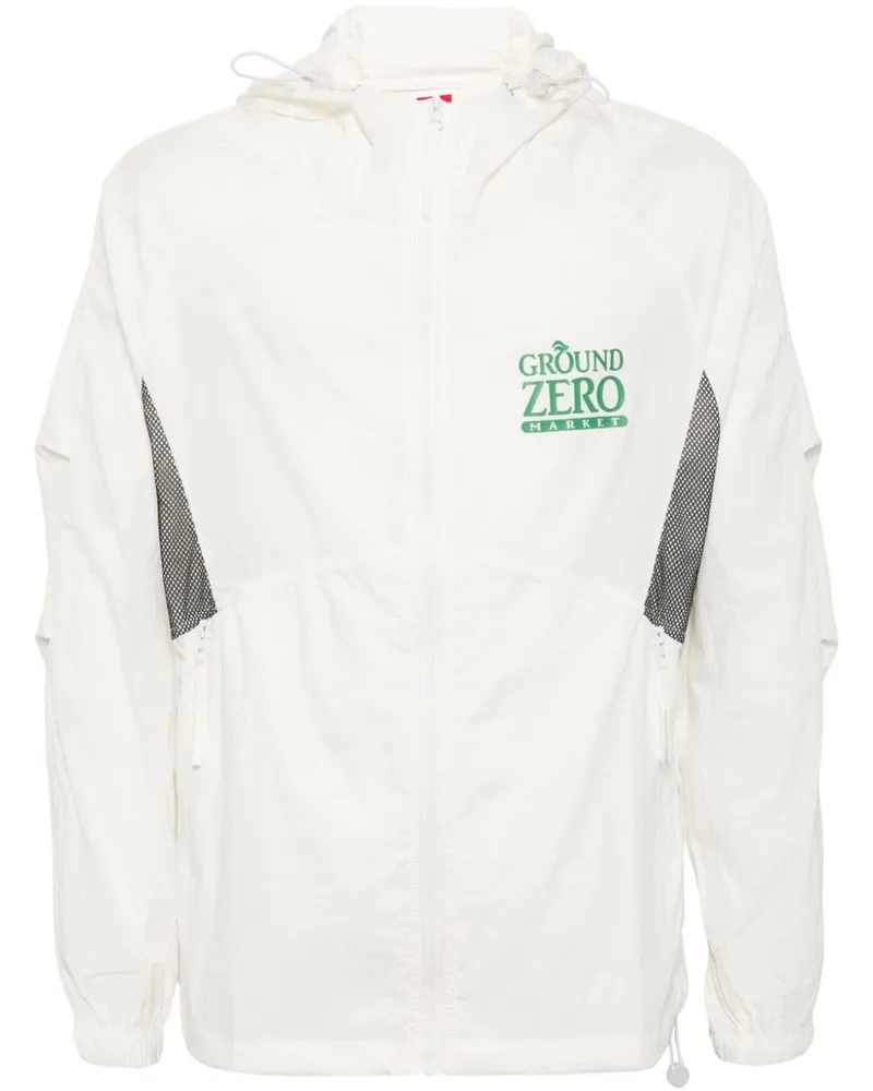 Ground Zero Leichte Jacke mit Logo-Print - Weiß Weiß