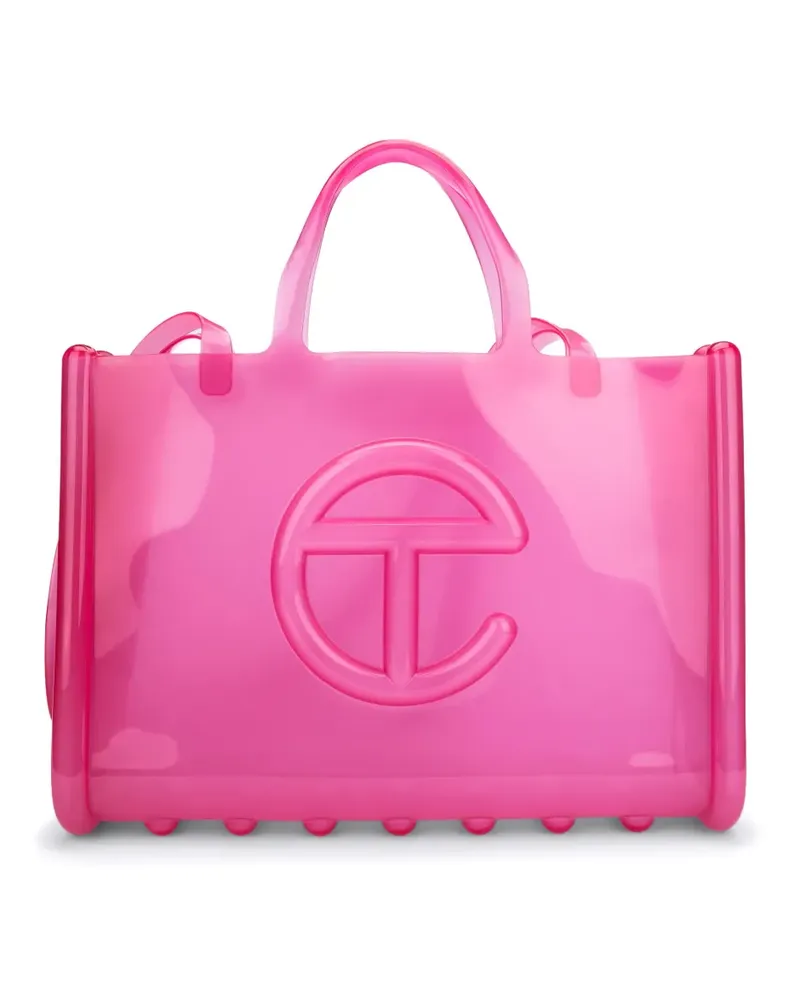 Melissa x Telfar große Jelly Tote Bag - Rosa Rosa