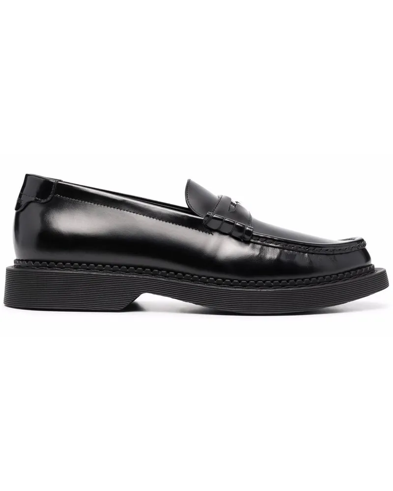 Saint Laurent Teddy Penny Loafer - Schwarz Schwarz