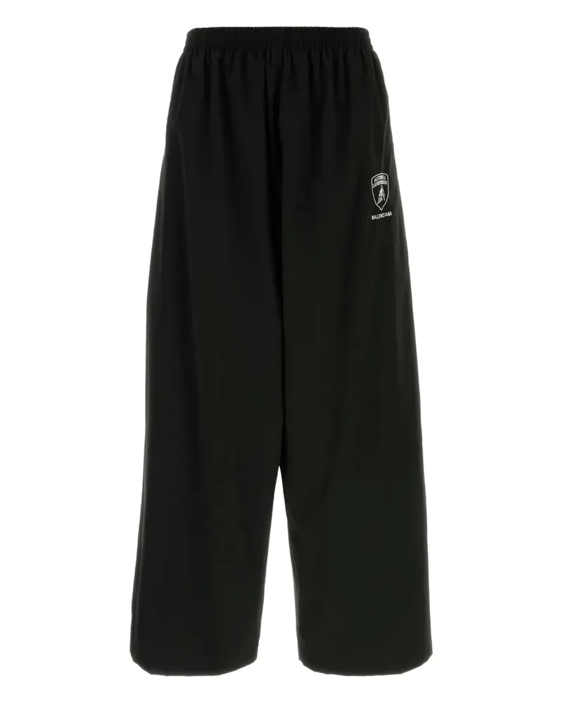 Balenciaga x Automobili Lamborghini Jogginghose mit Logo - Schwarz Schwarz
