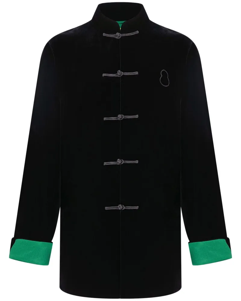 Shanghai Tang x Chen Man Tang Jacke aus Samt - Schwarz Schwarz